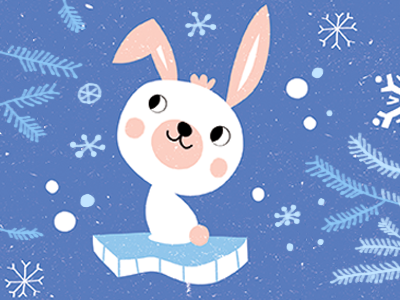 White Rabbit childrens book childrens illustration illustration kidlitart rabbit snow winter