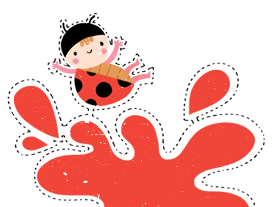 Red as a Ladybug animal character childrens book childrens illustration illustration kidlitart ladybird red