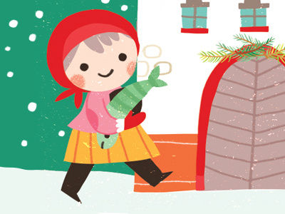 Happy Holidays! christmas festive holidays illustration kidlitart