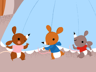 Happy Mice animals animals illustration childrens book illustration kidlitart kids illustration mice mouse mouse illustration