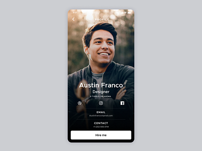 Profile Page - Daily UI 006