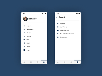 Daily UI - 007 Settings UI