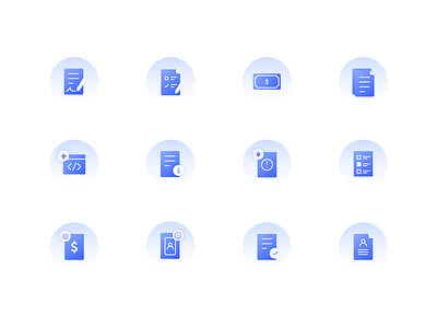 Icons for insurance company