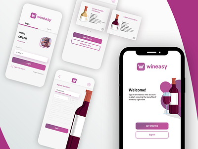 Wine Cellar Control Mobile App app branding concept design flat identity ios iphone iphone x minimal mobile ui ux web wine