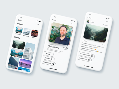 PhotoApp Concept adobe photoshop adobexd concept concept design figma instagram iphone iphone x iphonex mobile app mobile design mobile ui photo photoapp sketch ux ui uxui web webdesign