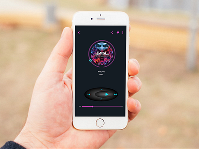 Music player daily 100 challenge dailyui design iphone app mobile design mobilefirst music app music player ui web webdesig