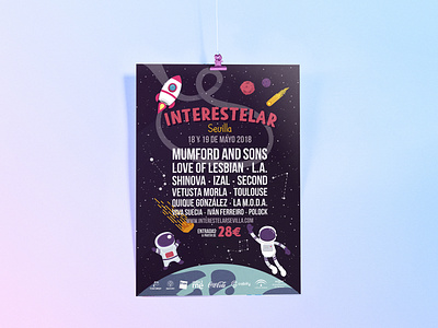 Cartel Interestelar design graphic design poster vector