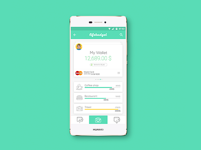 Life Budget app android app budget design financial ios money wallet