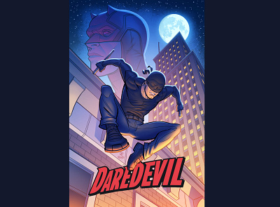 Daredevil Fan Art art artwork comic art comic book art daredevil digital art drawing illustration marvel photoshop wacom cintiq