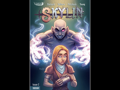 Variant Cover Art for Charon Comics' Skylin Issue #2 comic comic art comic book art cover art digital art draw drawing fantasy art illustration photoshop wacom cintiq