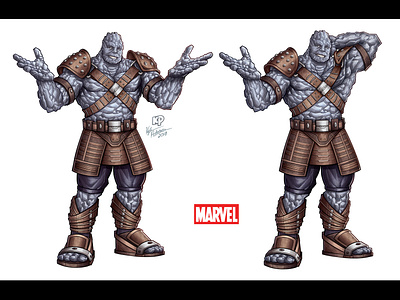 Korg Poses - Marvel Character licensing Artwork character art comic art digital art drawing illustration korg marvel photoshop thor ragnarok wacom cintiq