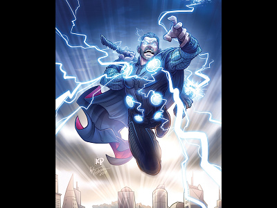 Fan Art of Thor from Avengers: Infinity War avengers infinity war comicart digital art drawing fan art illustration marvel photoshop thor wacom cintiq