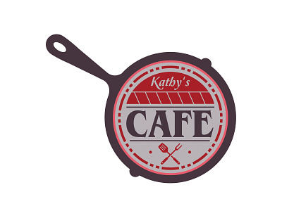 Logo Design for Kathy's Cafe adobe illustrator branding design digital art graphic design logo logo design logo design branding vector