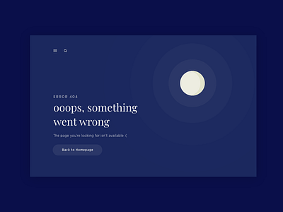 Daily UI 008 - 404 Page