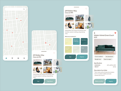 Garage Sale Locator App by Megan Weller on Dribbble