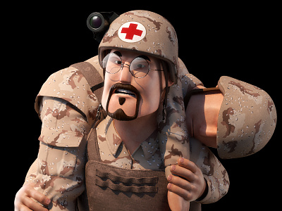 Medic 3d Character 3d character 3d character designer 3d medic 3d military character freelance 3d artist freelance character designer games characters oasim