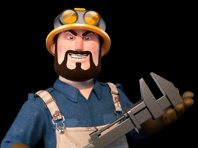 Engineer 3d Character