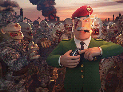 Grey Render Zombie Attack 3d army general 3d artist 3d character cartoony zombie character design character designer game dev military zombie zbrush character zombie zombie character zombie hoard