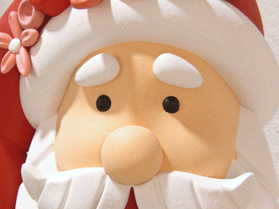 3D Santa decoration