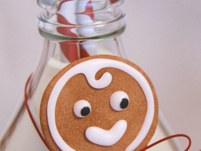 Gingerbread christmas 3d 3d artist 3d character 3d freelance christmas cookies gingerbread gingerbread man milk