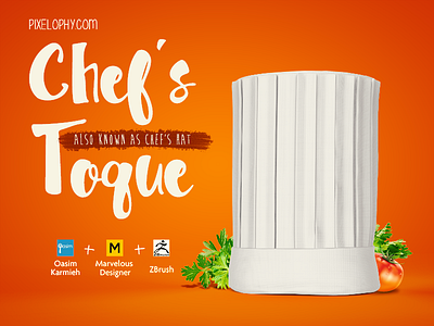 Chef Hat Tutorial 3d chef hat 3d tutorial marvelous designer oasim karmieh tutorials pixelophy