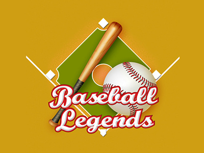 Baseball Legends iPhone Icon app icon baseball games icons gui iphone gui iphone icon oasim ui