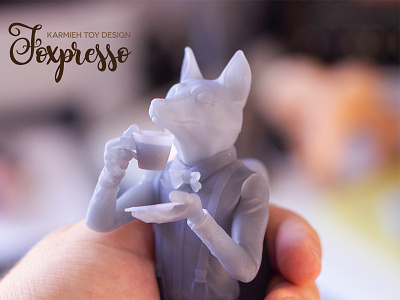 Foxpresso Designer Toy 3d artist 3d character 3d print 3d printed art toy designer toy digital sculpting karmieh oasim toy toy designer toy sculptor