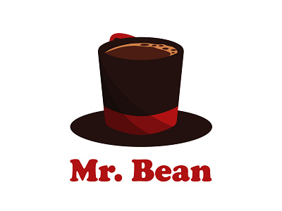 "Mr. Bean"-logo and name design (full branding) adobe illustrator adobe indesign adobe photoshop branding custom logo design design graphic art graphic artist graphic design graphic designer hat icon illustration logo logo design logo maker project design typography vector visual identity design