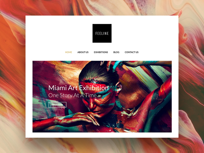 Exhibition artist design template art gallery exhibition