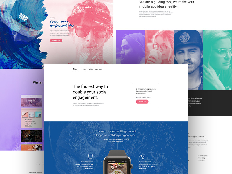 Lovis wordpress template branding creative design marketing