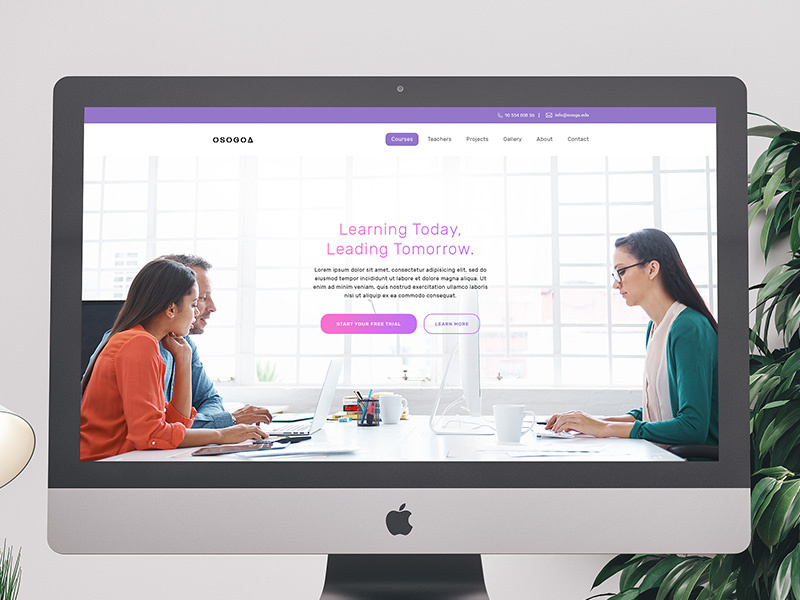 Osogoa wordpress template learning education course