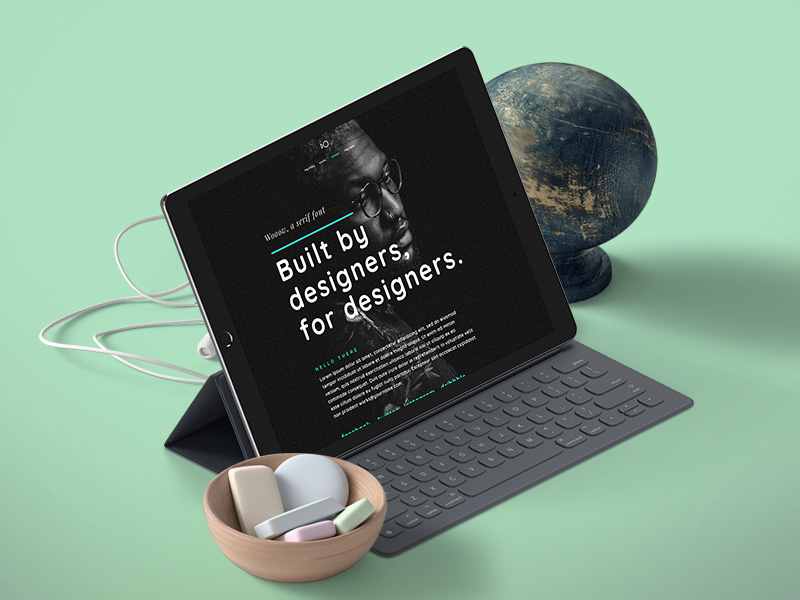Persephone template portfolio designer creative