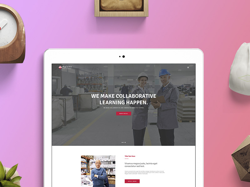 Aglaea wordpress templates multi-page template print company