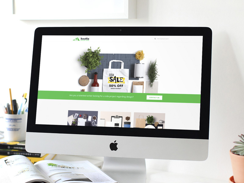Hestia talent wordpress template team mockup
