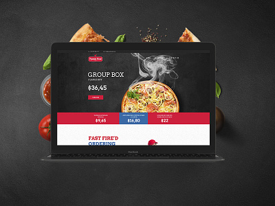 Pecunia one page template pizza theme wordpress