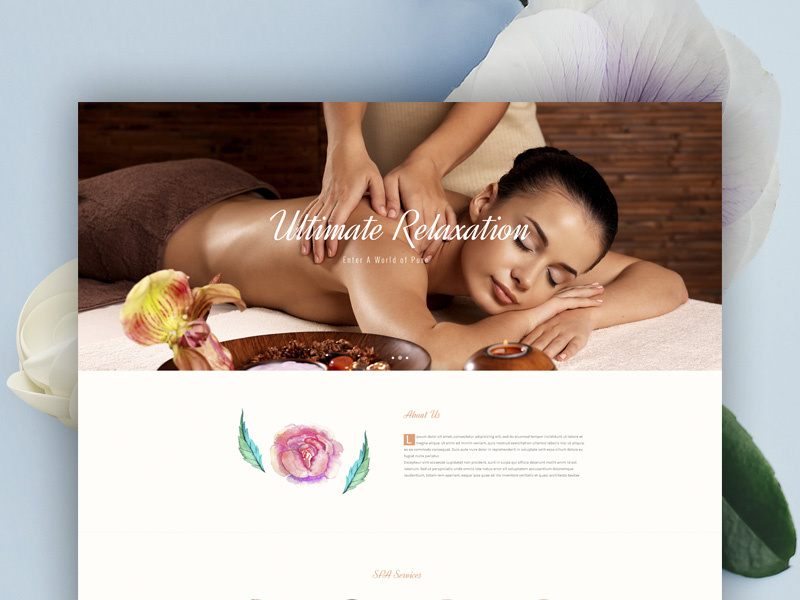 Thelxinoe wordpress template peaceful health wellness tranquility