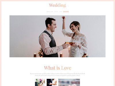 Free Wedding PSD Template Giveaway