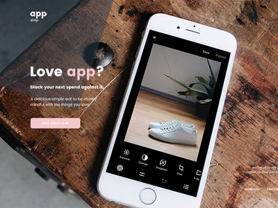 Free App Webpage PSD Template Giveaway