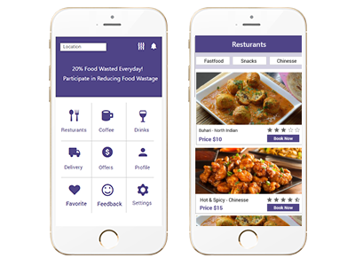 Food Waste Project food waste mobille design mockup mobile ui