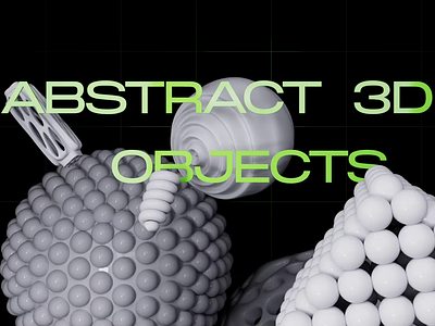 Abstract shapes 3D. FREE 3d abstract animation c4d obj redshift shapes