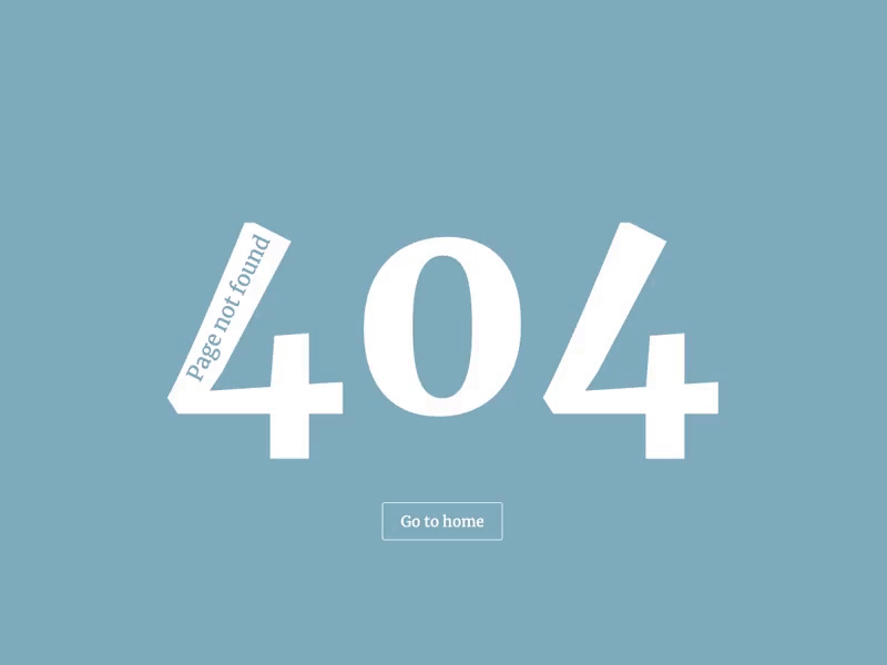 404 Page 404 page animation page not found ui