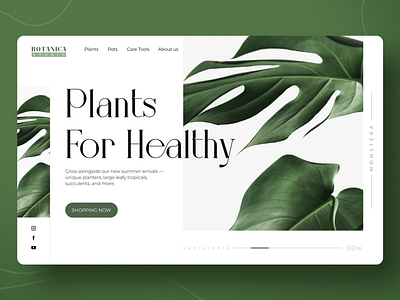 Botanica Studio - Landing page landing ui website