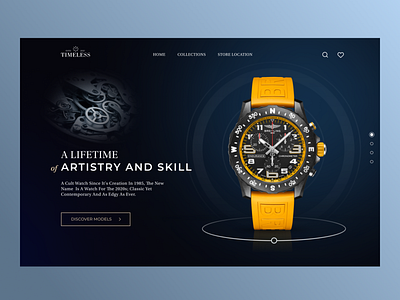 Watches Landing Page branding design landing logo ui watches website