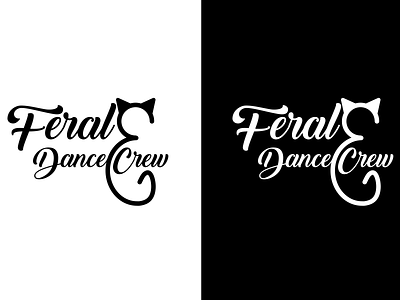 Feral Dance Crew Logo branding design icon logo web
