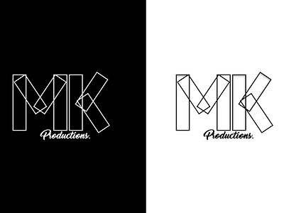 MK Productions Logo branding design icon logo minimal web website