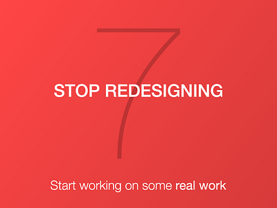 Redesigning 7 ios ios7 redesigning stop work