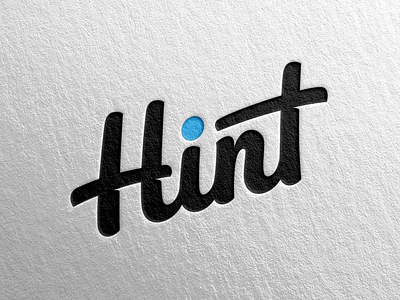 New Hint logo branding h h creativos hint lettering logo