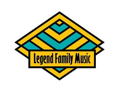 Legend Family Music art branding creative design flat illustration logo minimal typography vector