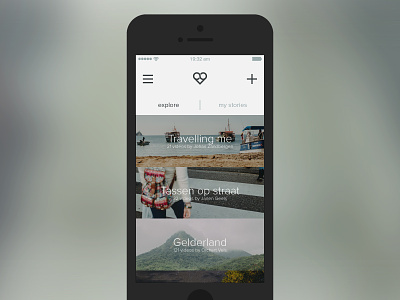 Vidacle - ui sketch app design feed ios iphone ui ux