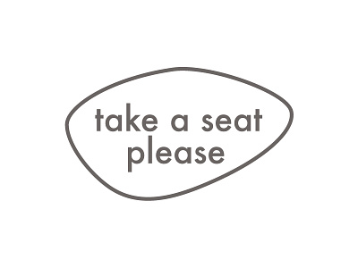 Logo - Take a seat please furniture futura logo mark seat